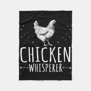 Funny Poultry Chicken Lover Farmer Pet Chicken Whi Fleece Blanket