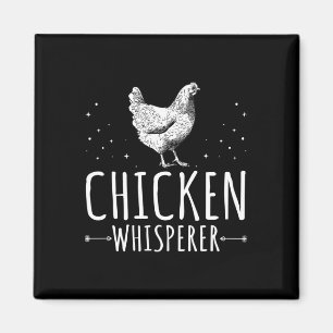 Funny Poultry Chicken Lover Farmer Pet Chicken Whi Magnet