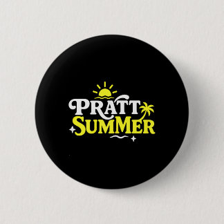 Funny Pratt Summer Graphic Design 2 Inch Round Button