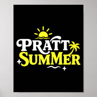 Funny Pratt Summer Graphic Design Poster