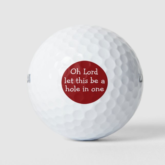Funny Prayer Golf Balls (Front)