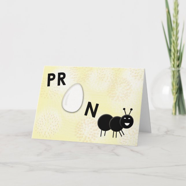 Funny Pregnancy Announcement Card - Pregnant (Front)