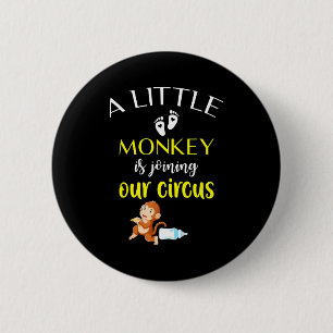Funny Pregnancy Announcement New Baby Reveal  2 Inch Round Button