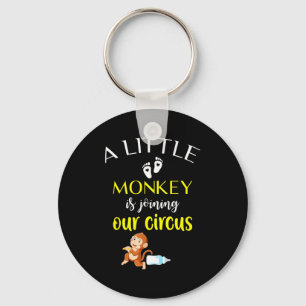 Funny Pregnancy Announcement New Baby Reveal  Keychain