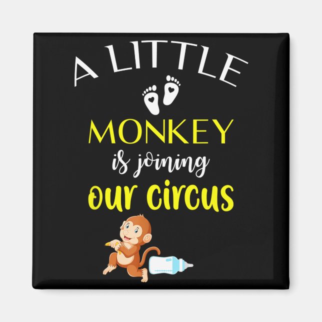 Funny Pregnancy Announcement New Baby Reveal  Magnet (Front)