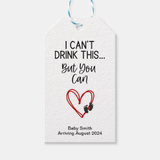 Funny Pregnancy Announcement Personalized Tag