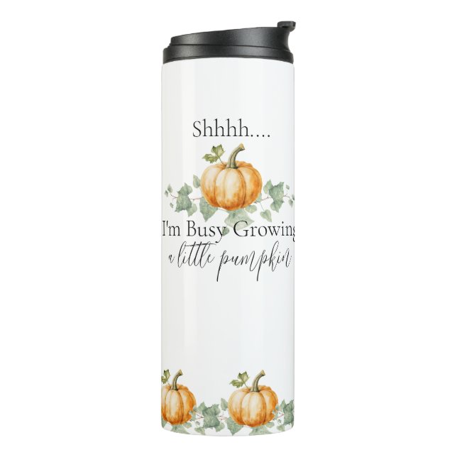 Funny Pregnancy Future Mom Pumpkin Tumbler (Rotated Left)