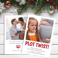 Funny Pregnancy Plot Twist Photo Christmas