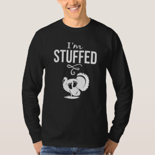 Funny Pregnancy Reveal Thanksgiving I'm Stuffed Tu T-Shirt