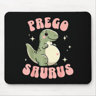Funny pregnant mom expecting mama to be pregosauru mouse pad