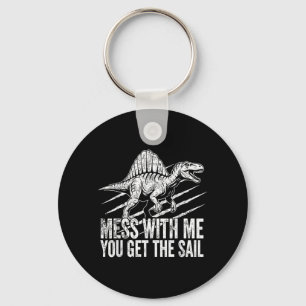 Funny Prehistoric Sail Raptor Spinosaurus Dinosaur Keychain