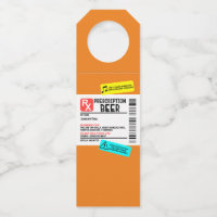 Funny Prescription Beer Warning Label Personalized