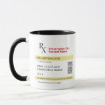 Funny Prescription Coffee Mug - Nurses, Pharmacist<br><div class="desc">This Rx prescription coffee mug is perfect for any coffee lover out there! The mug features a fun and unique prescription label design.</div>