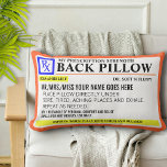 Funny Prescription Strength Lumbar Pillow<br><div class="desc">Great prescription label design for this funny lumbar pilllow</div>