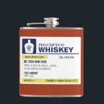 Funny Prescription Whiskey Hip Flask<br><div class="desc">Funny Prescription Whiskey Flask. Personalized as needed! Add your name, your doctor, your own instructions and type of drink. Make it funny, make it yours! With funny warning label.</div>