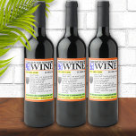 Funny Prescription Wine Bottle Labels<br><div class="desc">Funny prescription label for these wine bottle labels.</div>