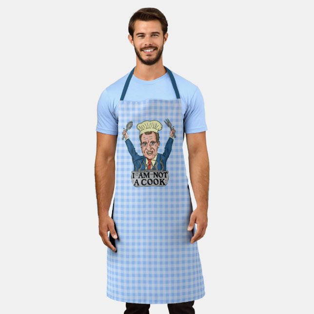 Funny President Richard Nixon I am Not a Cook Apron (Worn)