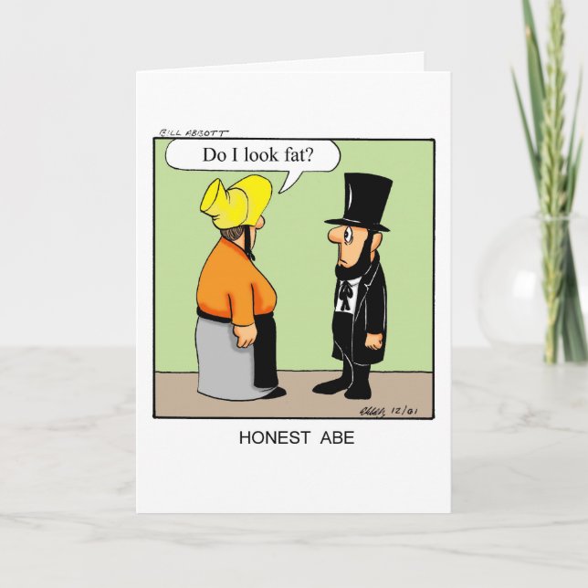 Funny President’s Day Greeting Card  (Front)