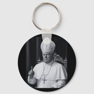 Funny President Trump Wants To Be The Next Pope Ch Keychain