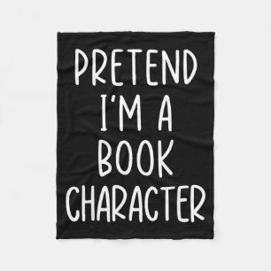 Funny Pretend A Book Character Costume Halloween Fleece Blanket