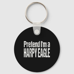Funny Pretend A Harpy Eagle Costume Lazy Halloween Keychain