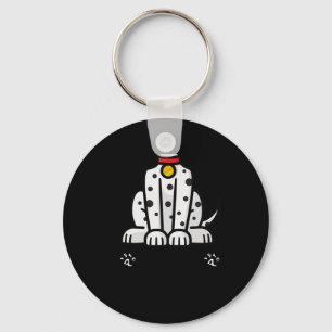 Funny Pretend I'm A Dalmatian Dog Lazy Halloween Keychain