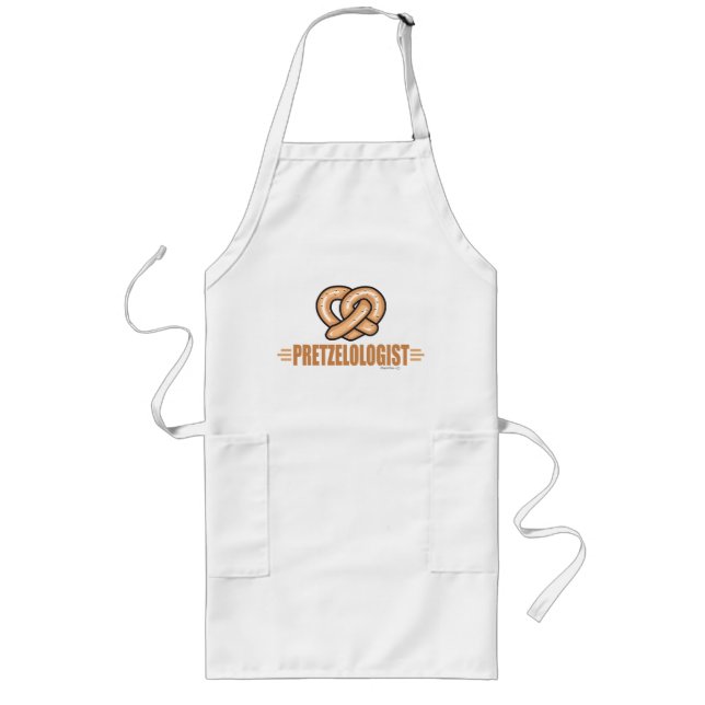 Funny Pretzel Lover Long Apron (Front)