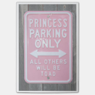 Funny Princess Parking Only sign Post-it Notes