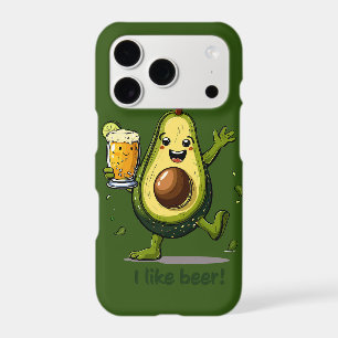 funny print with a green cartoon avocado character