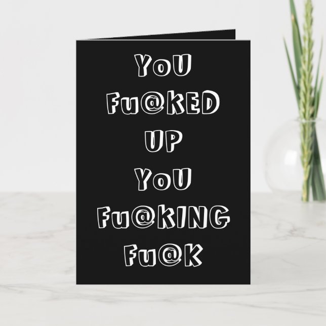 Funny Prison Greeting Card (Front)