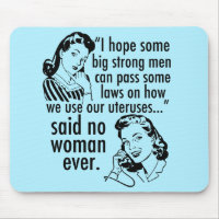 Funny Pro Choice Retro Feminist Political Cartoon