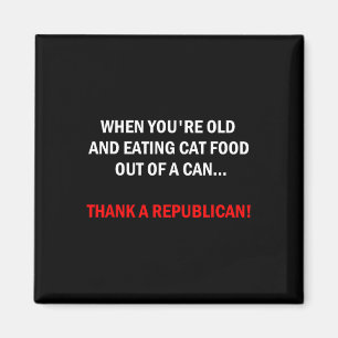 Funny Pro-democrat Anti-republican Political Magnet