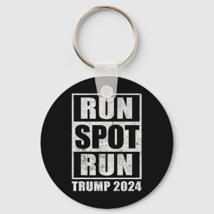 Funny Pro Trump 2024 Run Spot Run Trump Kamala Deb Keychain