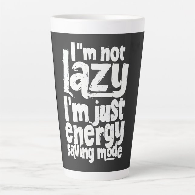 Funny Procrastination quote Latte Mug (Front)