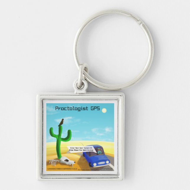 Funny Proctology Keychain (Front)