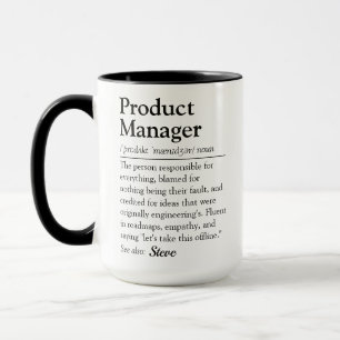 Funny Product Manager Dictionary Definition Script Mug