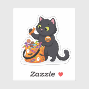 Funny Professional Candy Inspector Halloween Cat