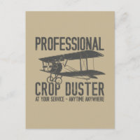 Funny Professional Crop Duster Fart Joke Gift