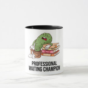 Funny Professional Waiting Champion Cute Cactus Co Mug