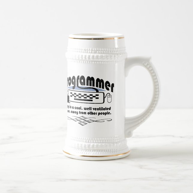 Funny Programmer Beer Stein (Right)