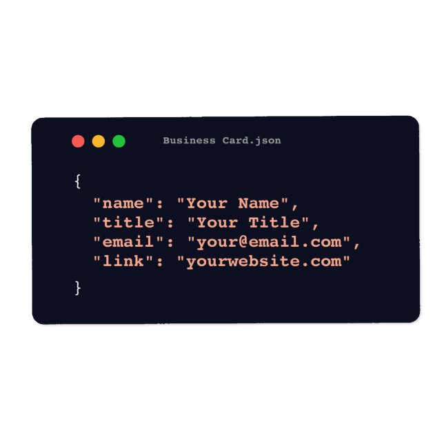 Funny programmer business card| developer (Front)