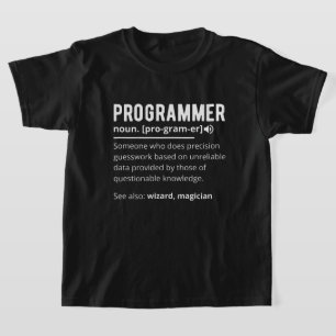 Funny Programmer Code Developer Meaning Definition T-Shirt
