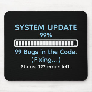 Funny Programmer Coding Mouse Pad