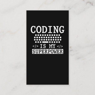 Funny Programmer Computer Science Coder Business Card