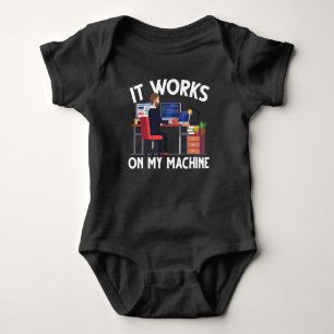Funny Programmer Computer Science Coder Machine Baby Bodysuit