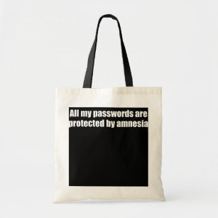 Funny programmer computer scientist password nerd tote bag
