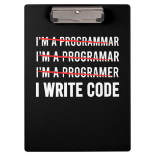 Funny Programmer I Wite Code Clipboard