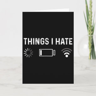 Funny Programmer Things I Hate Gamer Card