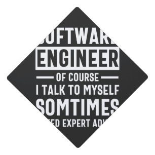 Funny Programming Software Engineer Gift Graduation Cap Topper