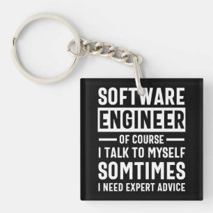 Funny Programming Software Engineer Gift Keychain